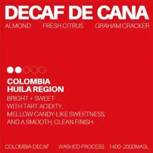 White Noise Coffee - Decaf De Cana Colombia